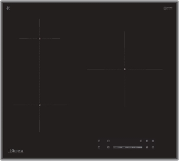 Bếp từ vuông 3 vùng nấu Binova model: BI-5588-ID